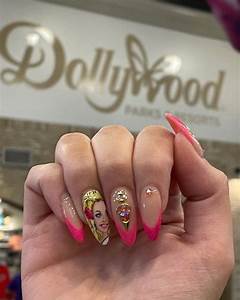 Dolly Parton Acrylic Nails