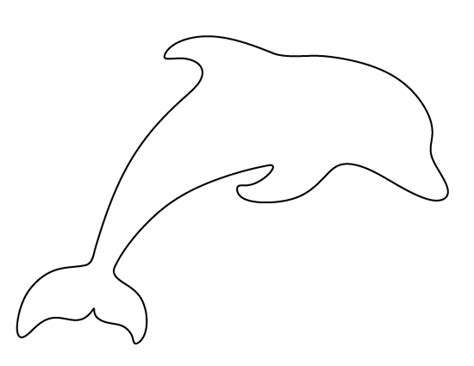 Free Printable Dolphin Template Dolphins, Under the sea crafts, Ocean