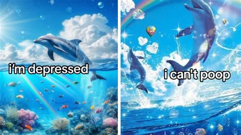 Dolphin Rainbow Meme