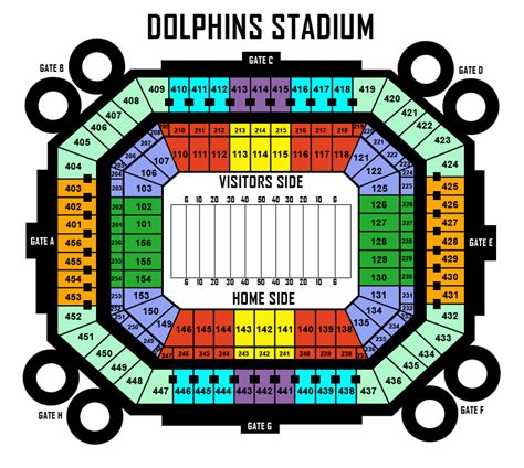 dolphins stadium seating map