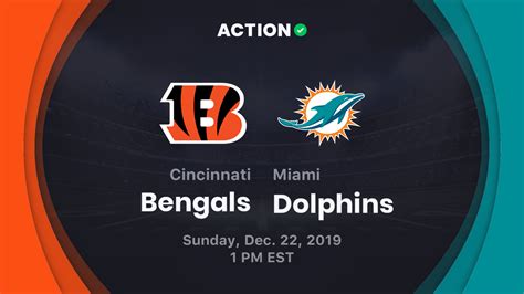 dolphins vs bengals odds