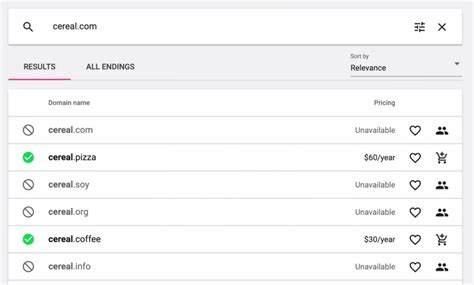 domain names search google