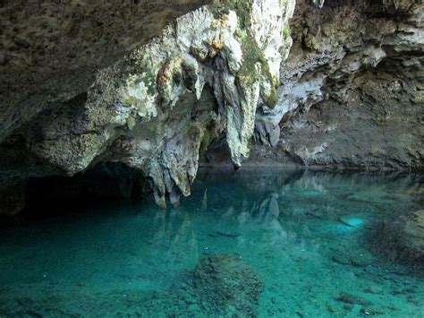 Dominican Republic.Cave tour. Cameron swimming. Travel, Natural