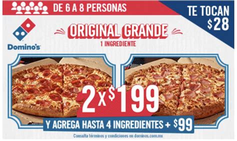 domino's pizza: 2 x $199