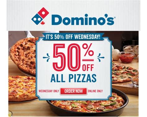domino's pizza 50 off online