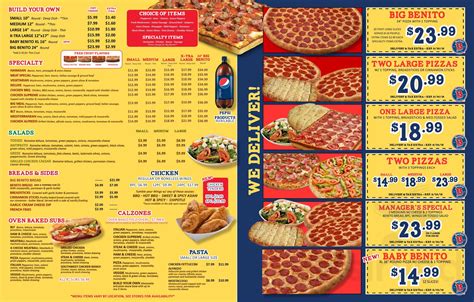 domino's pizza belleville menu