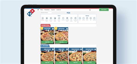 domino's pizza corporate website