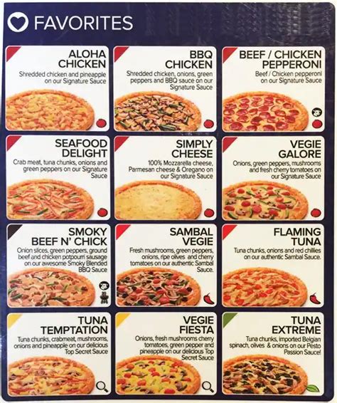 domino pizza menu malaysia