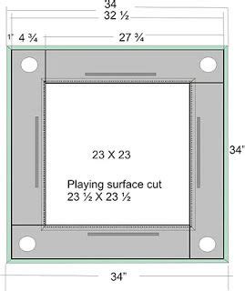 Dominoes Table Dimensions