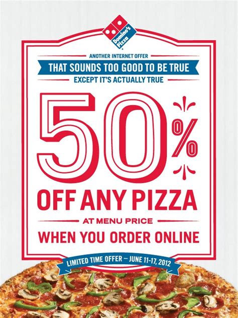 Make The Most Of Domino's 50% Off Coupon Code This Year