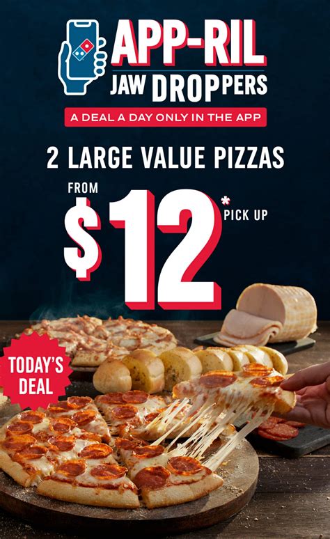 dominos 2 large pizza deal