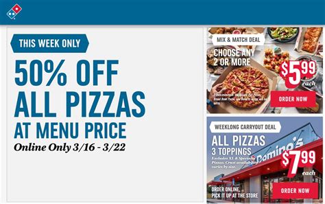 dominos coupon code 2022