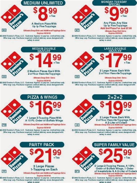 dominos coupons online today