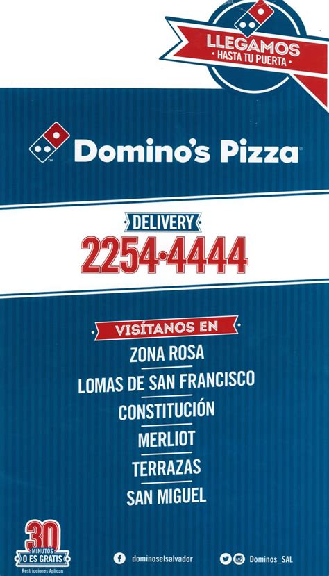 dominos pizza numero de telefono