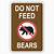 don t feed the bears sign printable free