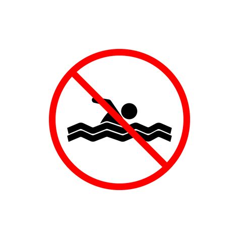 No swimming sign — Stock Vector © Arcady 16316965