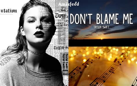 don't blame me meaning taylor swift