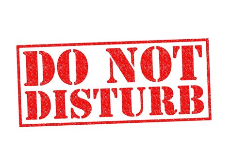 don't disturb