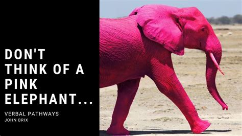 don't think about pink elephants