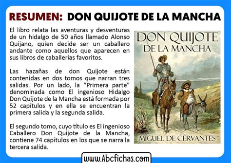 don quijote de la mancha resumen