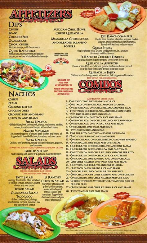 don ramon's mexican restaurant menu