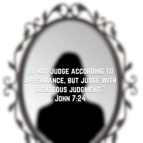 don t judge according to appearance
