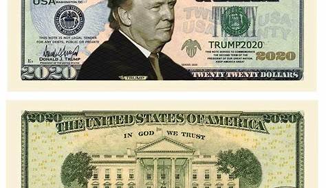 US 2020Donald Trump Re-Election President Dollar Bill Banknote Keep