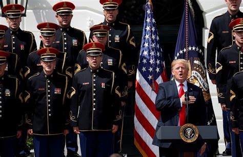 donald trump and the military
