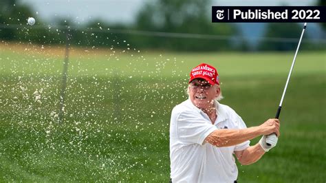 donald trump on golf course