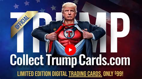 donald trump trading card commercial