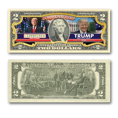 donald trump two dollar bill