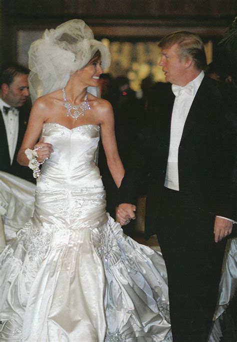 donald trump wife melania wedding dress