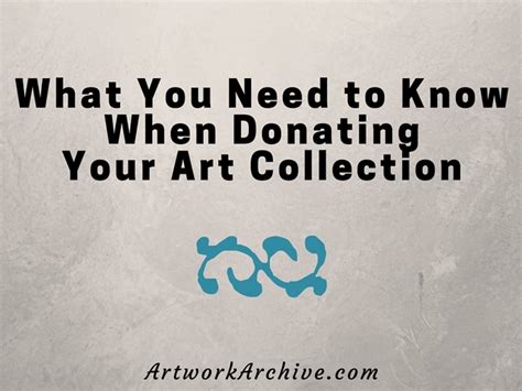 donating art to a museum