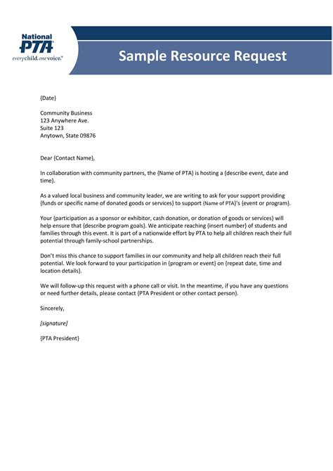 donation request letters sample