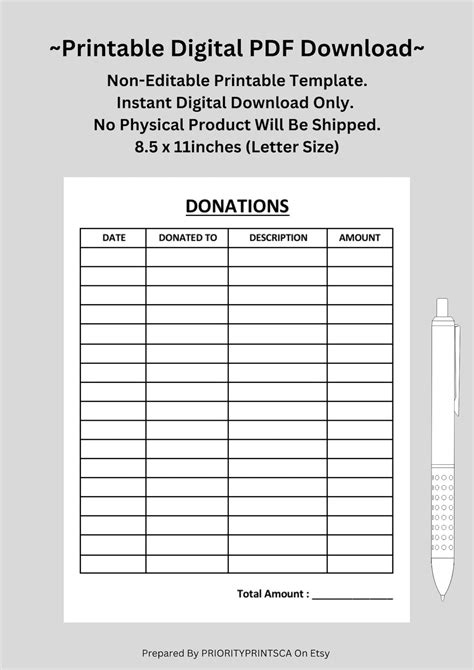 Donation Spreadsheet Template Excel Templates