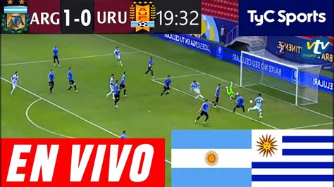 donde ver argentina vs uruguay en vivo