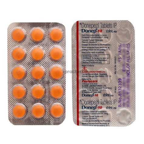 donepezil aricept 10 mg tablet side effects
