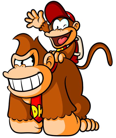 donkey kong and diddy kong drawing