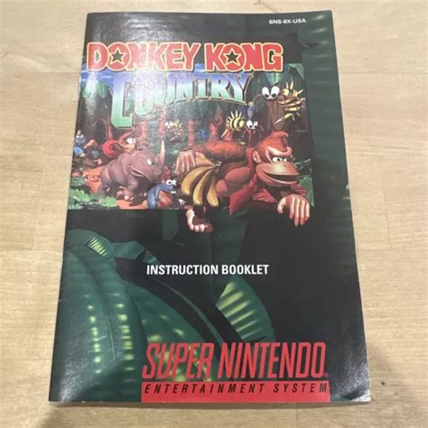 donkey kong country instruction manual