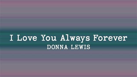 donna lewis always forever lyrics