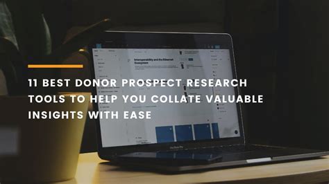 donor prospect research tools