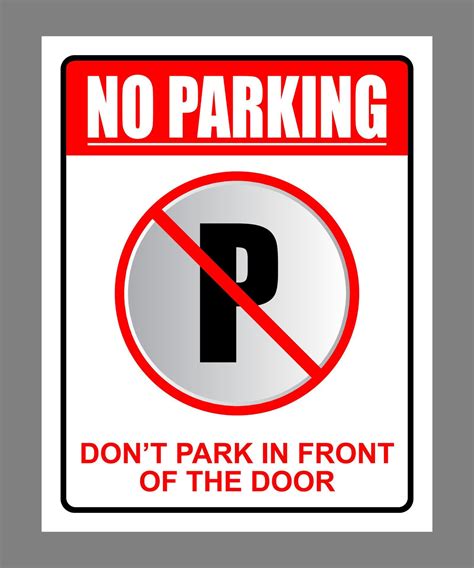 Dont Parking Here Printable