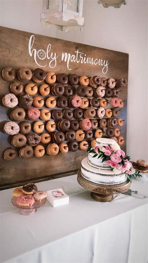 25 Wedding Donuts a fun alternative wedding dessert Ideas Donut