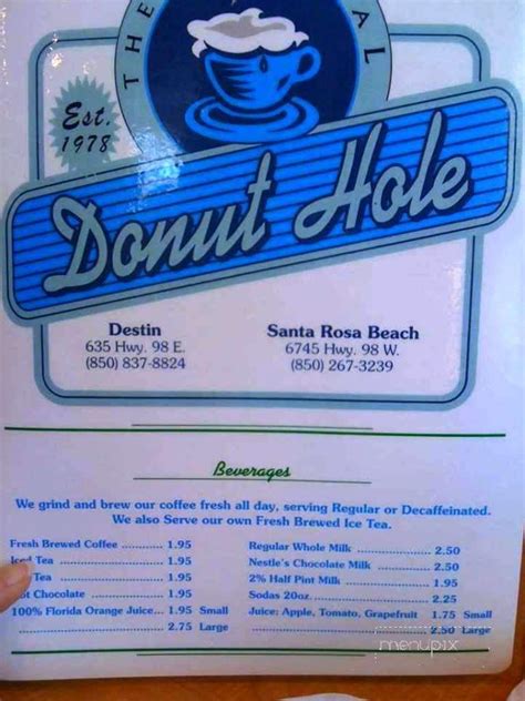 donut hole menu santa rosa