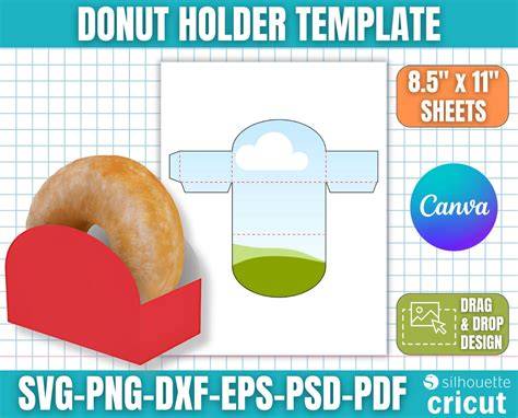 Download donut-box-template SVG