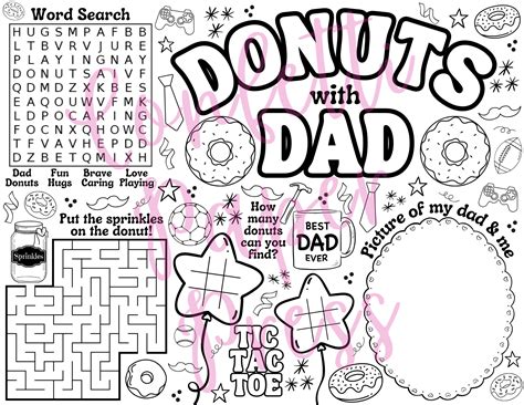 Donuts With Dad Printables