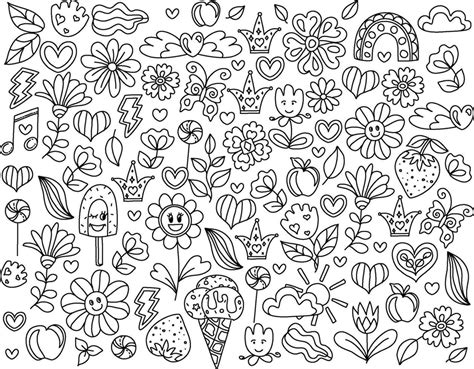 Doodle Coloring Pages Pdf