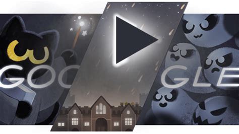 doodle google games halloween