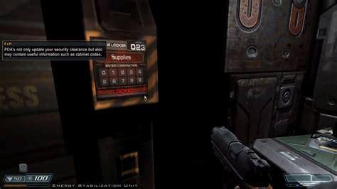 Doom 3 Storage Locker 001 Code