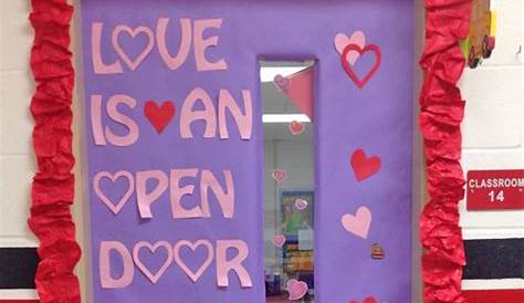 Door Decorations For Valentines Day Valentine's ! Classroom Decoration Ideas Pinterest